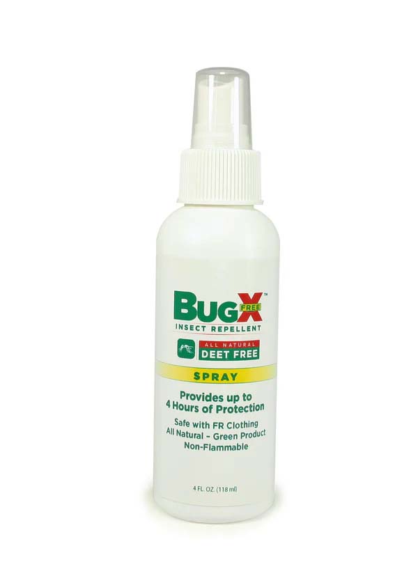 BugX DEET FREE Insect Repellent Spray, 4 oz Bottle